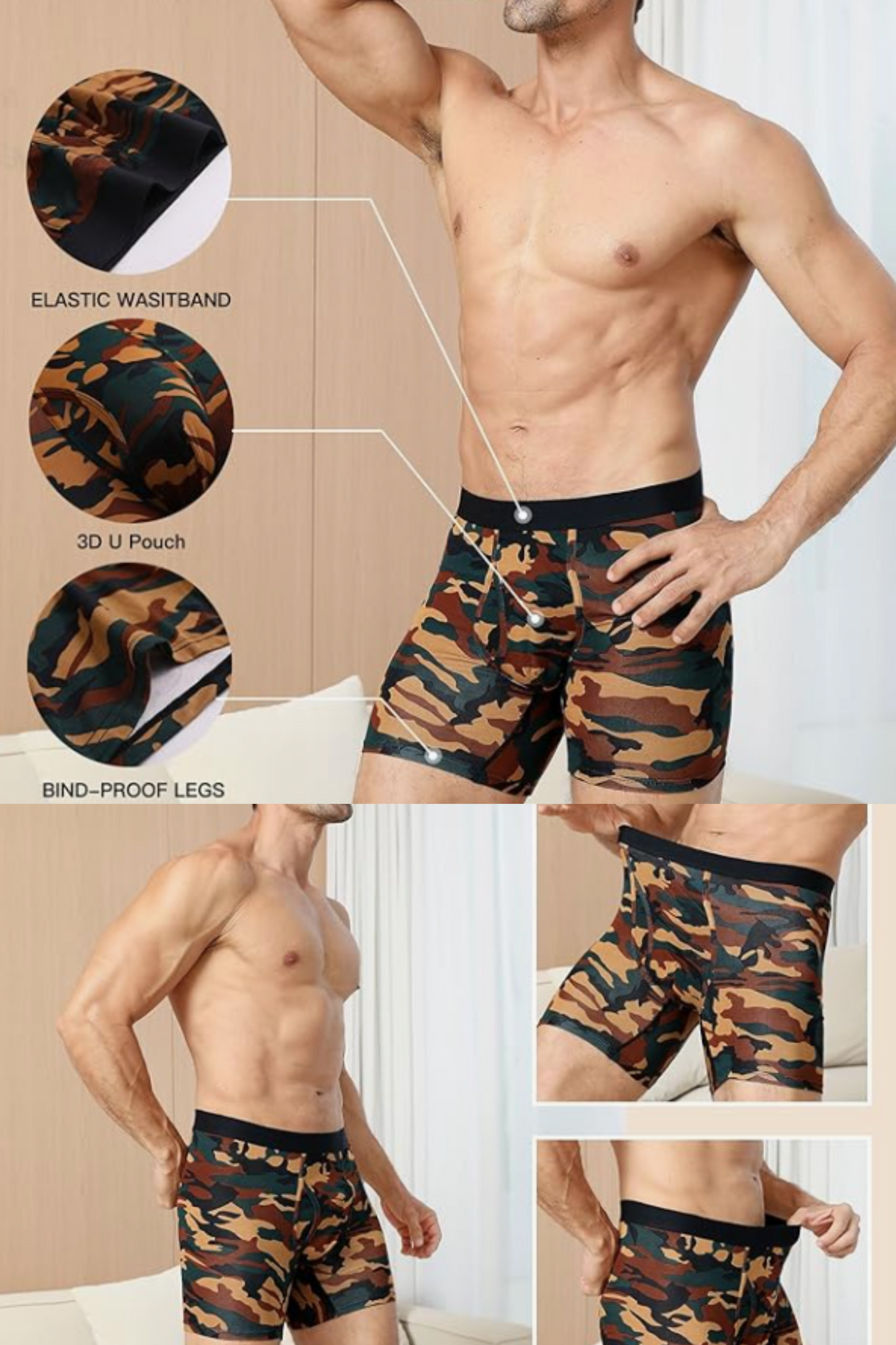 Cotton Soft Boxer Brief 6" (10-Pack)