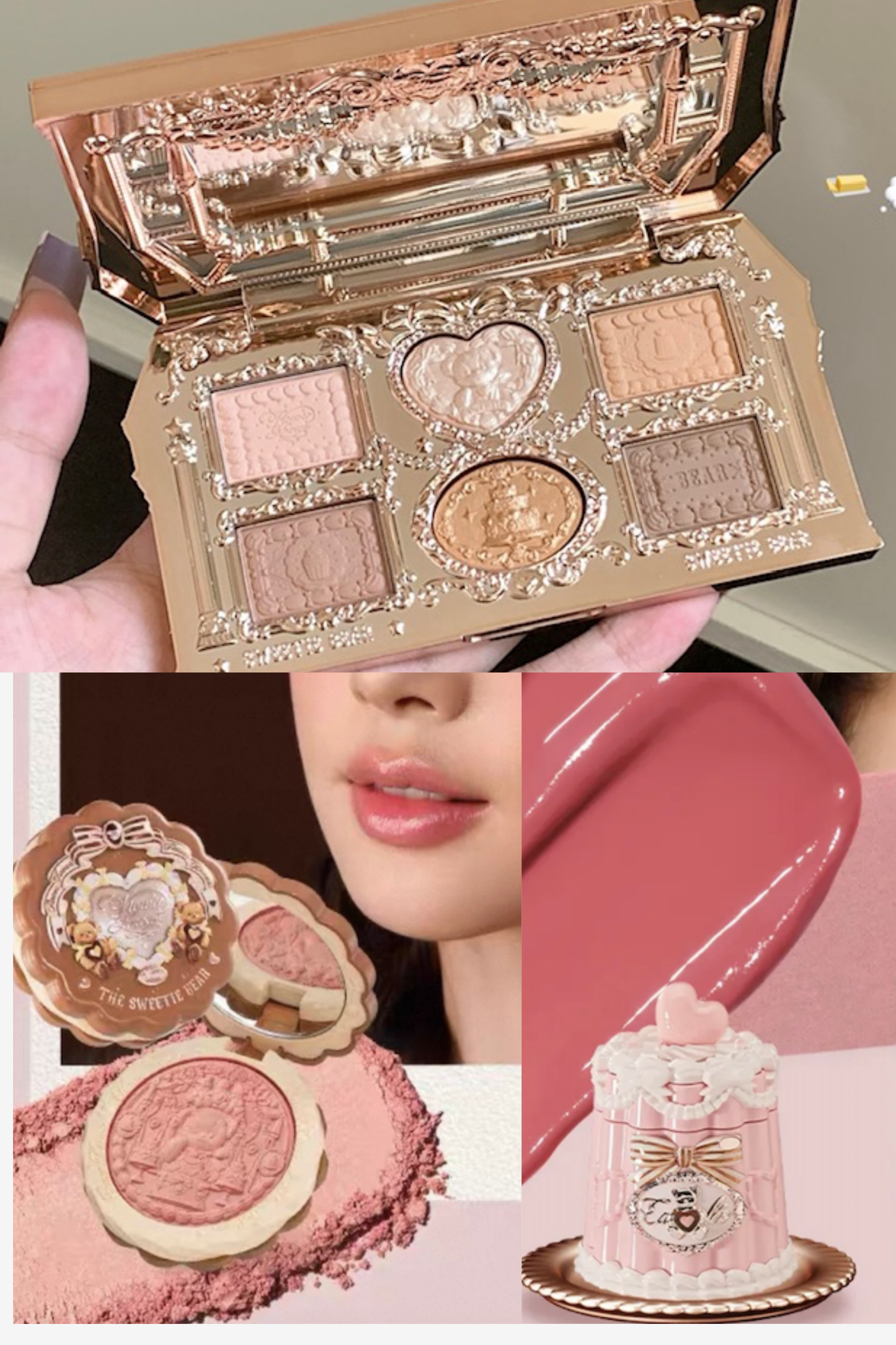 Creamy Caramel Set - Blush Palette, Satin Blush and Lip Gloss