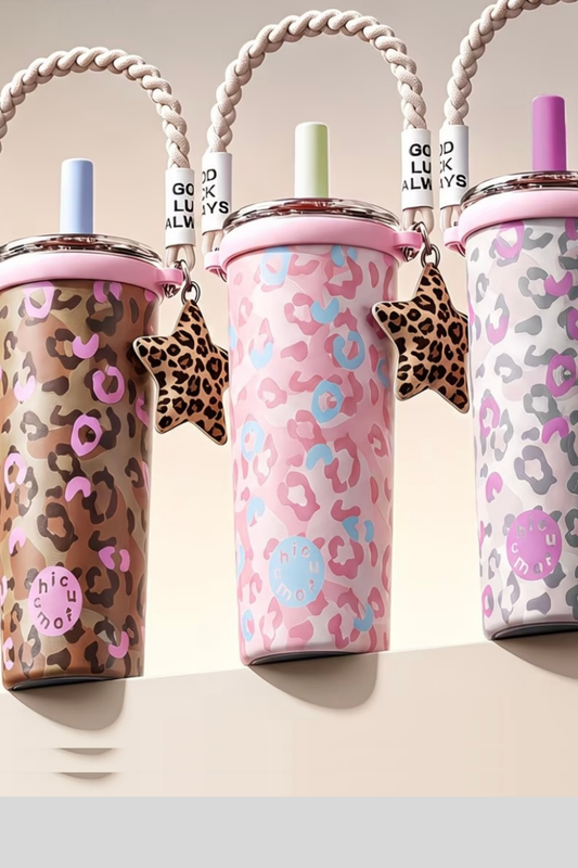 Leoz| Ceramic-Lined Stainless Steel Insulated Water Bottle Cup | 660ml