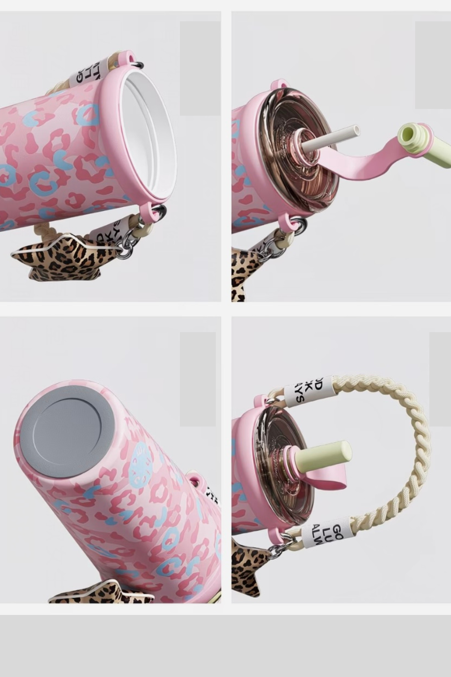 Leoz| Ceramic-Lined Stainless Steel Insulated Water Bottle Cup | 660ml