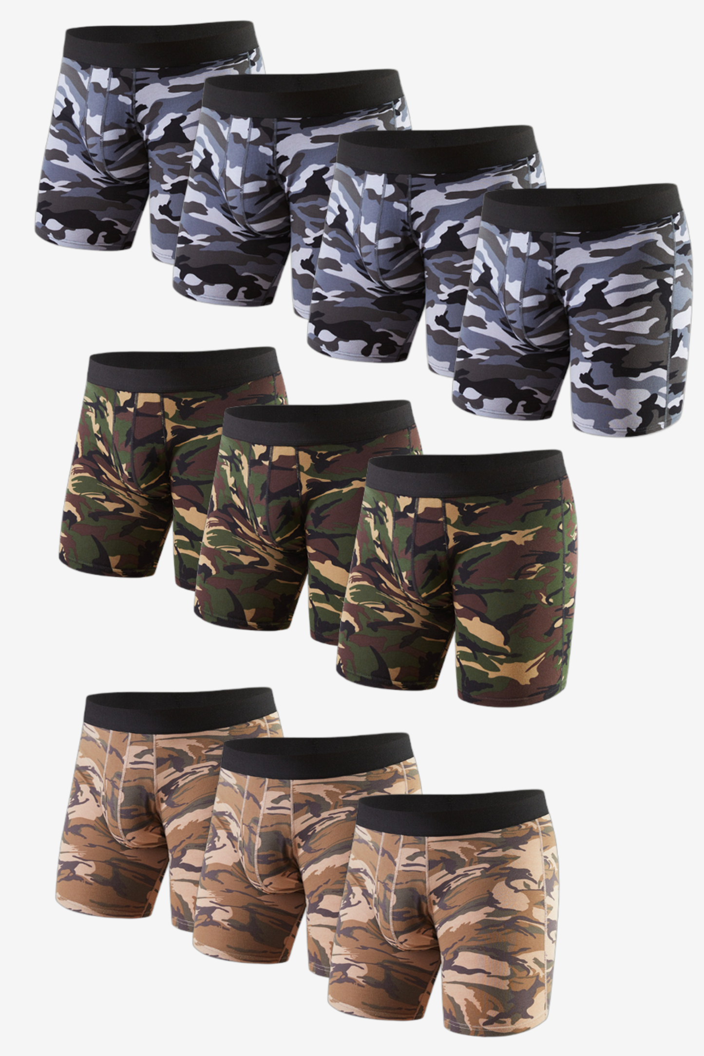 Organic Cotton Soft Boxer Brief With Fly 6"  (Pack of 10)