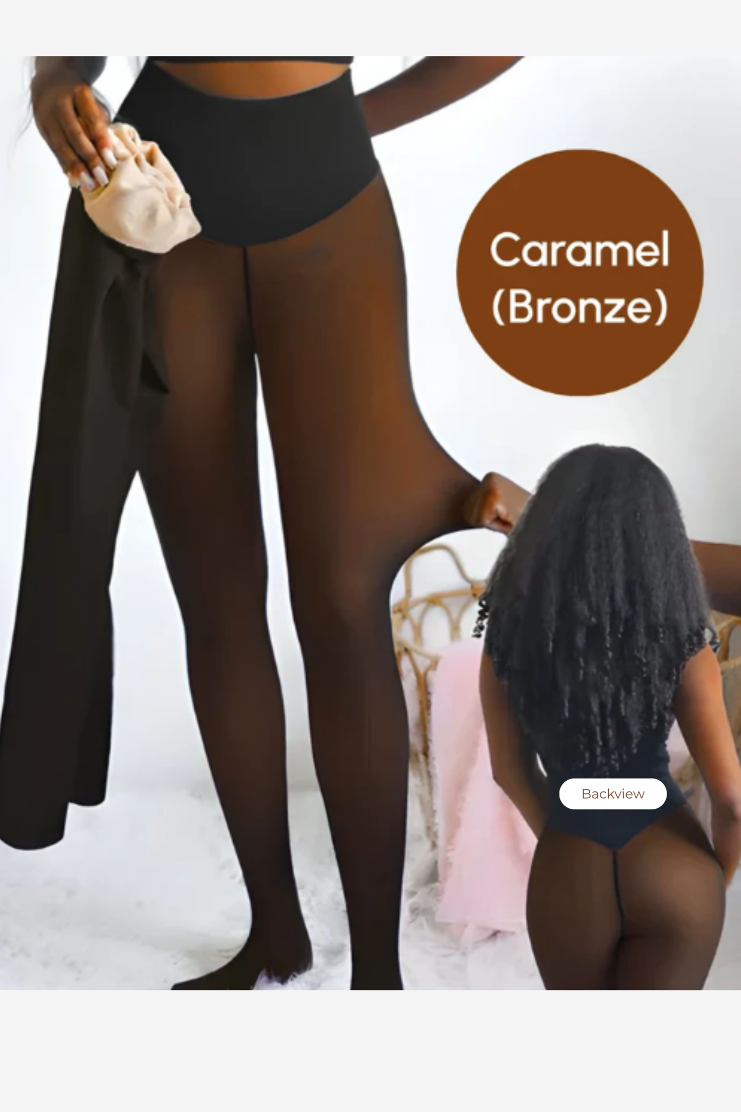 Winter Sheer Fleece-Lined Body Shaping Tights